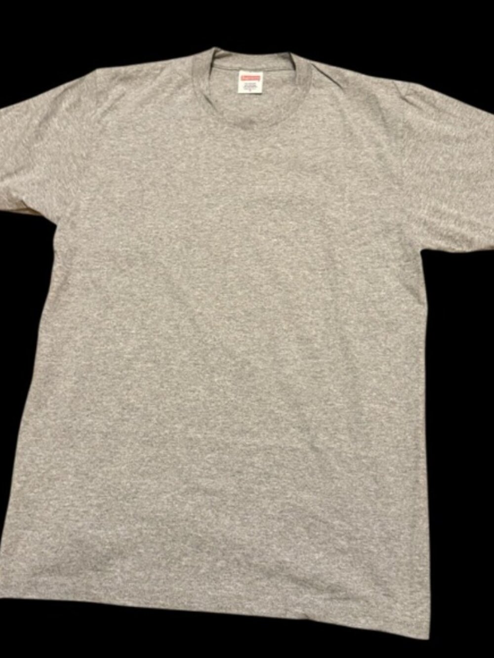 SUPREME authentic blank gray men’s tee size Medium